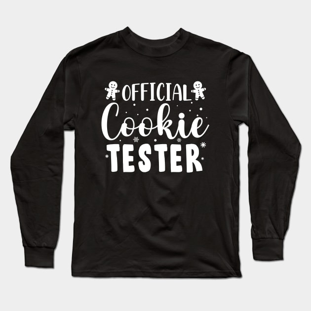 Official Cookie Tester Christmas Baking Team Gift Long Sleeve T-Shirt by norhan2000